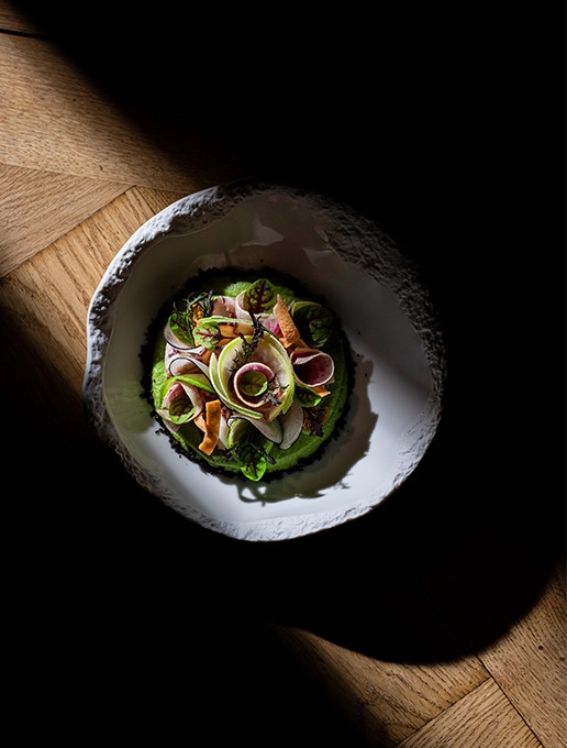 A refreshing starter served on Father's Day at the Dans le Noir ? restaurant